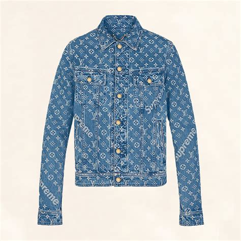 lv suprme jacket|supreme lv denim jacket.